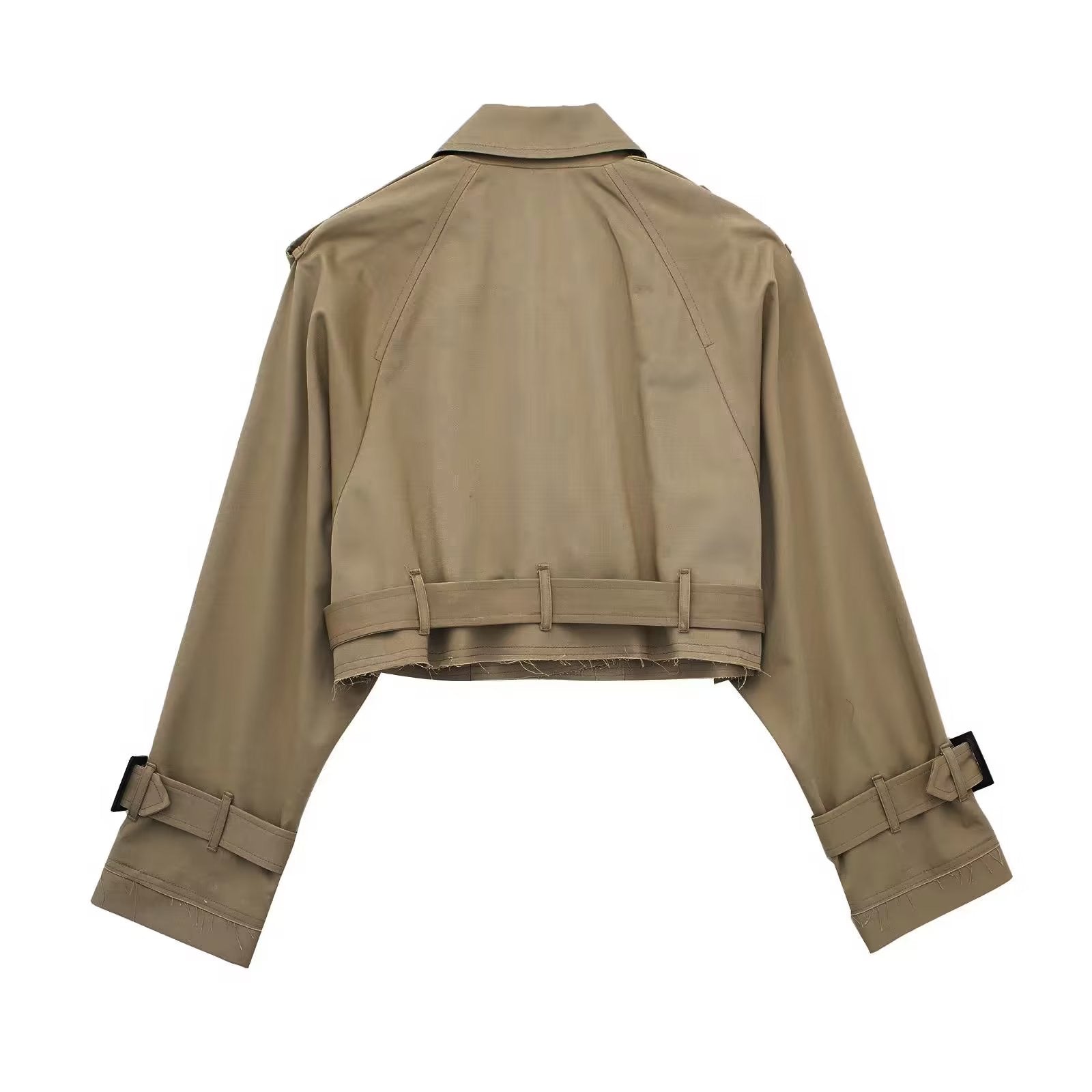 Aggie Crop Trench Coat